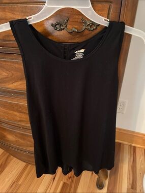 Avia Black Women's Tank Top - Scoop Neck Active Layer